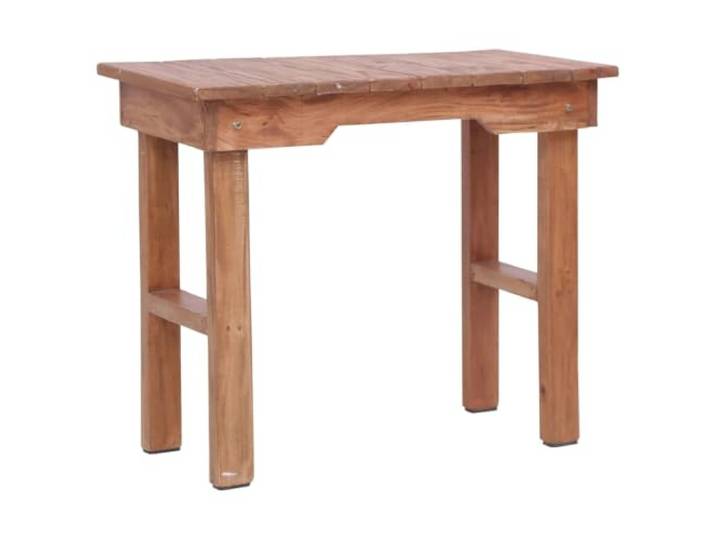 NKOPPFG Beistelltisch 70x35x60 cm Massivholz Mahagoni Rustikaler Retro-Stil, Unikat dank Holzmaserung, tropisches Hartholz, vielseitig nutzbar, langlebig
