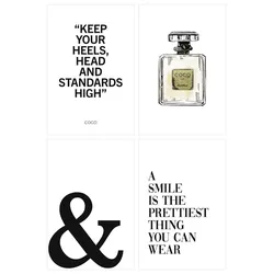 Bilder-Set FASHIONABLE (BH 20x30 cm) - bunt - BH 20x30 cm