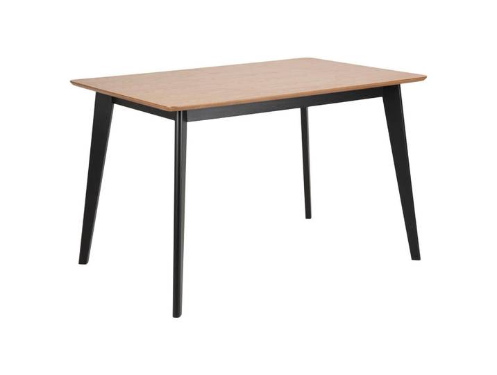 Mid.you Esstisch, Schwarz, Eichefarben, Holzwerkstoff, rechteckig, 80x76x120 cm, Esszimmer, Esstische, Esstische