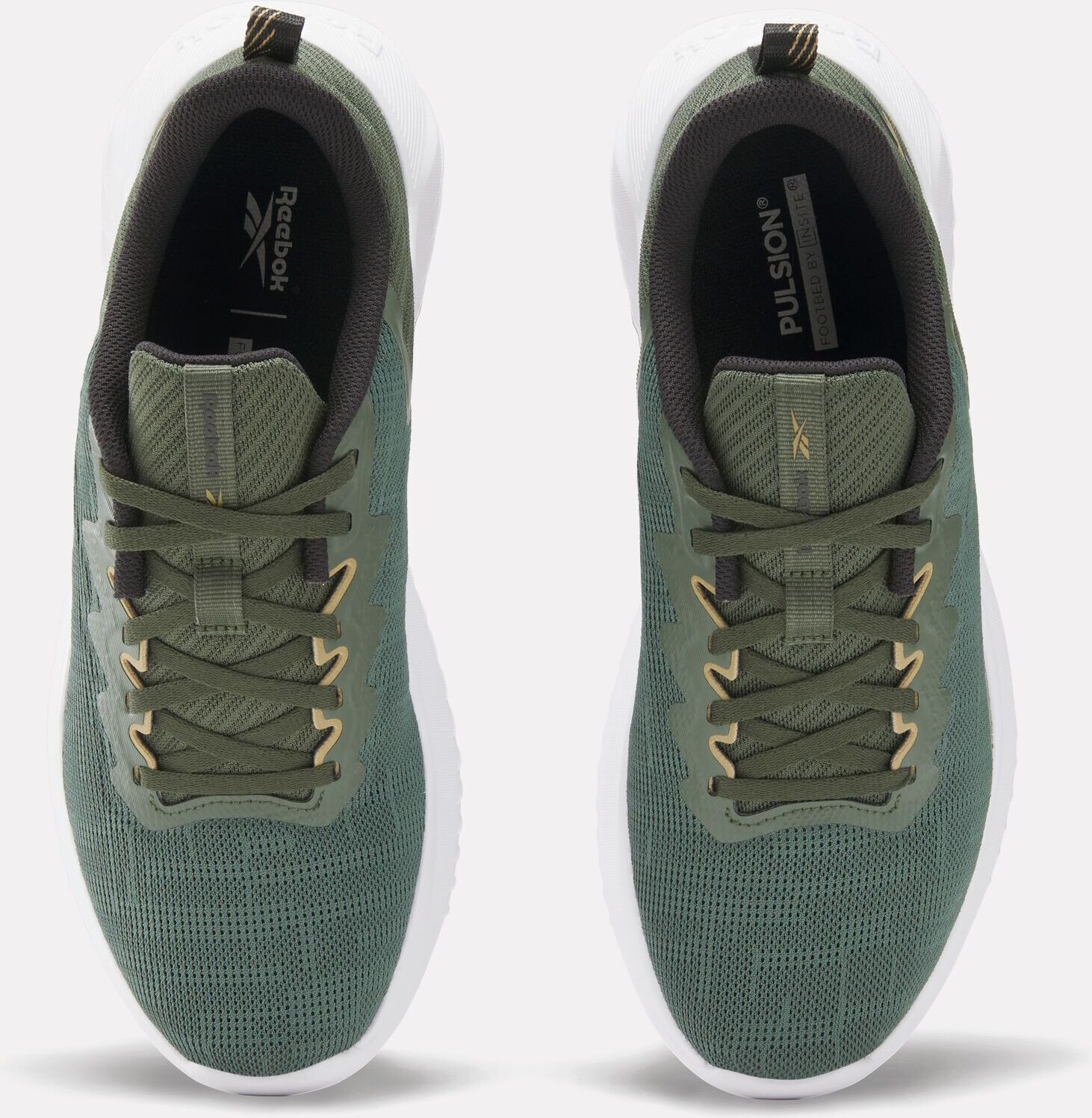 Trainingsschuh REEBOK "FLUXLITE II", Herren, Gr. 42,5, grün (grit grün, schwarz, ftwr weiß), Synthetik, Textil, Schuhe Trainingsschuh, ideal für Gym und Fitnessstudio grit grün, schwarz, ftwr weiß 42,5