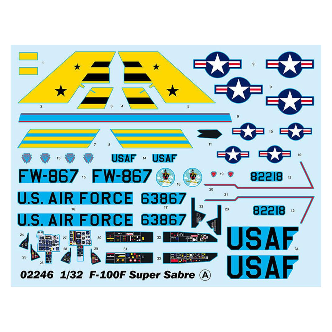 Trumpeter F-100F Super Sabre (02246)