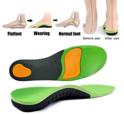 Uplifted Finds Premium Silicone Gel Insoles For Men And Women Orthopedic Arch Support Sports Insoles xs