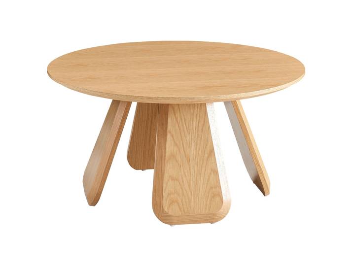 Selsey Affitly – Table Basse Ronde 80 Cm – Aspect Chêne Naturel