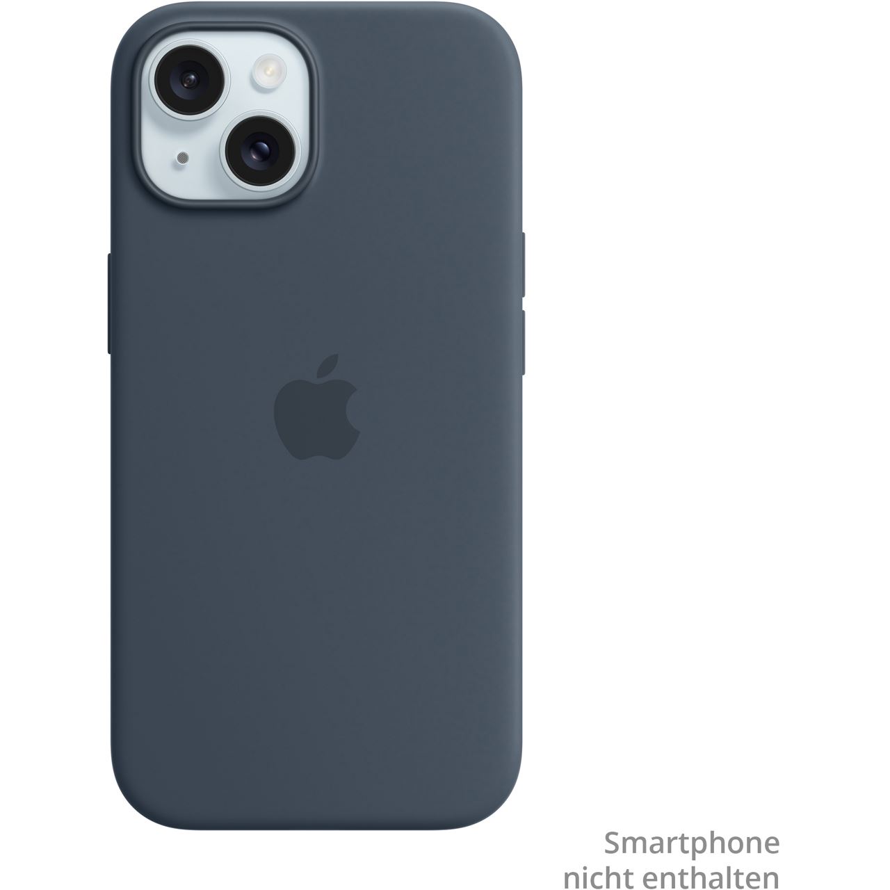 APPLE IPHONE 15 SILICONE CASE WITH MAGSAFE - STORM BLUE
