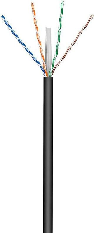 Microconnect KAB023-100 Cat6 U/UTP netwerkkabel, 100 meter, zwart