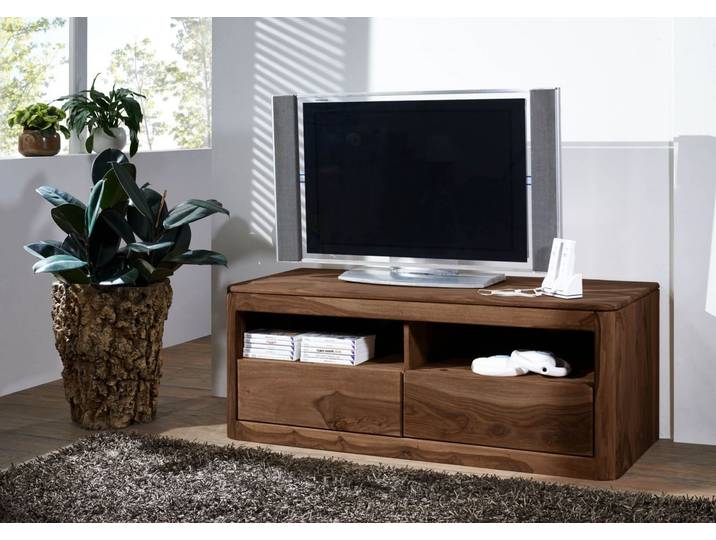 TV-Board Sheesham 128x50x49 rot-braun gebeizt TORONTO #107