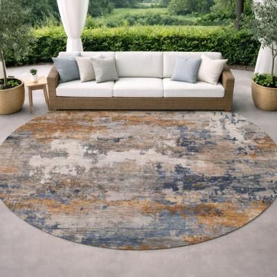 Addison Rugs Machine Washable Indoor/ Outdoor Abstract Savage Chantille Rug