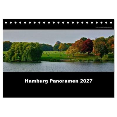 Hamburg Panoramen 2027 (Tischkalender 2027 DIN A5 quer), CALVENDO Monatskalender