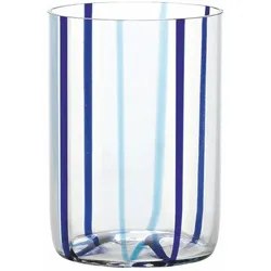 Zafferano -  Tirache Zafferano Glas aus zweifarbigem Borosilikatglas Aquamarinblau, Schachtel mit 6 Stück