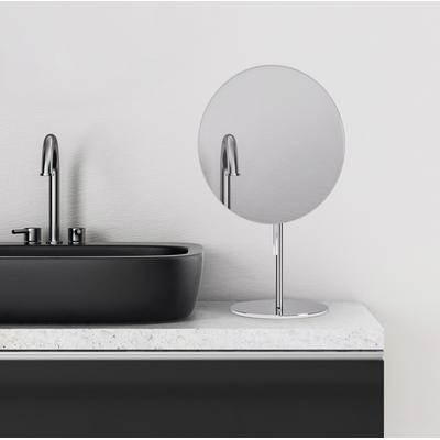 Schminkspiegel TALOS "Andros", silber (weiß), Messing, Spiegel, 3-fach Vergrösserung