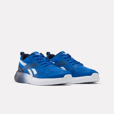 Laufschuh REEBOK "RUSH RUNNER 6.0", Kinder, Gr. 35, blau (vector blau, vector navy, ftwr weiß), Synthetik, Textil, Schuhe Laufschuh, für Jugendliche