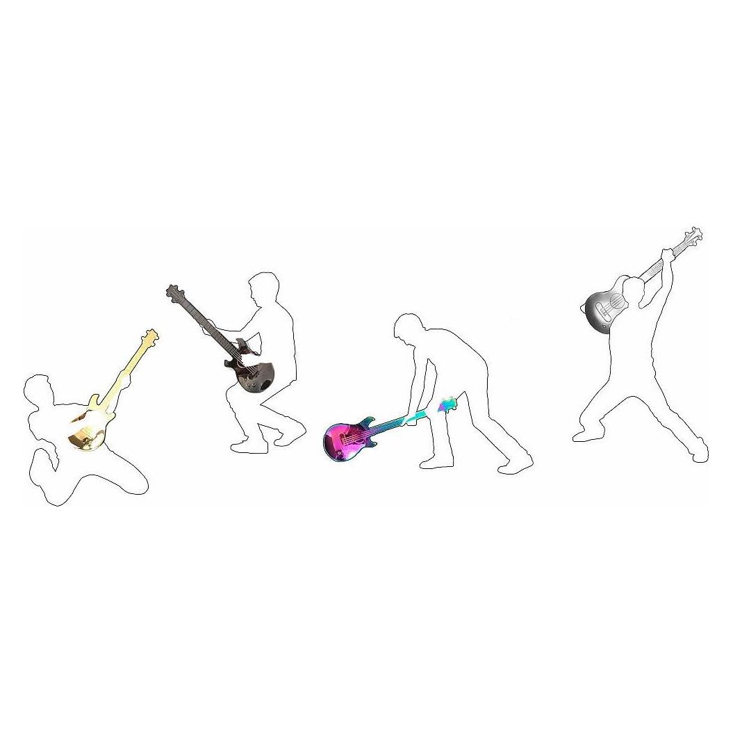 Winkee Rockin' Guitar Spoon Set - 4 pcs (4 Stk., Besteck Set, Löffel) (17222)