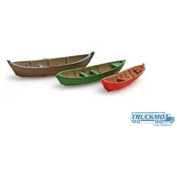 Artitec Fertigmodell Ruderboote (3x) Fertigmodell aus Resin lackiert 316.04
