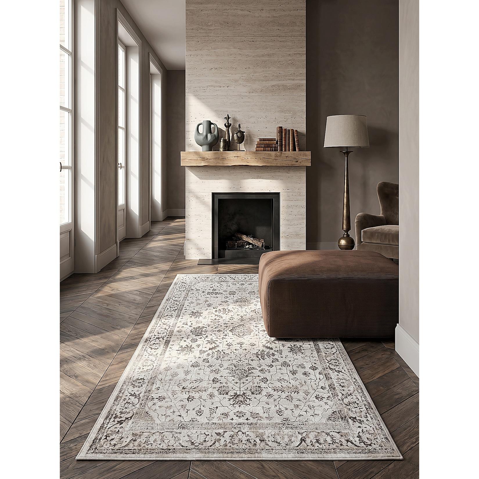 Läufer Kurzflor Creme 80x150 cm - KAVALA Kadima Design