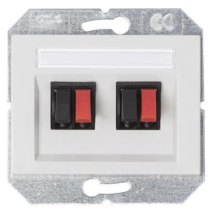 Vila AUDIO SOCKET 2 V WHITE GL04-02 XP500 (477910163048)