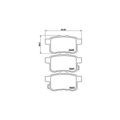 MAGNETI MARELLI Bremsbelagsatz, Scheibenbremse 363700428072 für HONDA PROTON