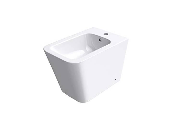 doporro Bidet à poser Blanc Assorti au WC Bidet sur Pied 36x55x41cm Facile à nettoyer\, pour Salle de Bains\, S-Düren112