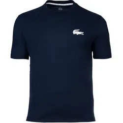 LACOSTE Herren T-Shirt - Loungewear, Rundhals, Logo, Baumwolle, einfarbig Dunkelblau / L