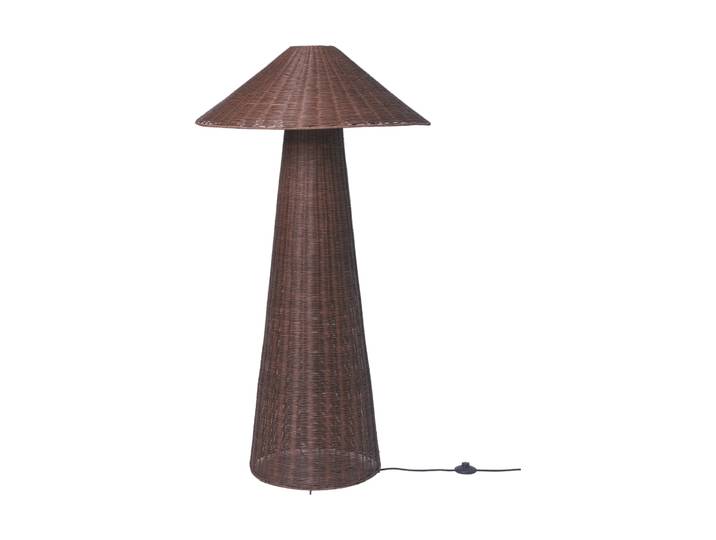 Ferm Living Dou Stehleuchte Dunkelbraun