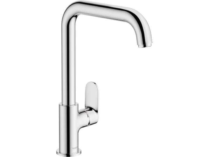 hansgrohe Vernis Blend M35 - Küchenarmatur, 1 Stahlart, Wasserhahn Küche mit Auslaufhöhe 255 mm, Mischbatterie Küche 360° schwenkbar, Chrom, 71857000