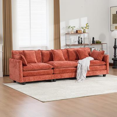Cloud Sofa 3 Seats (Ottoman is not included), Modern Sectional Couch, for Living Room Bedroom and Apartment