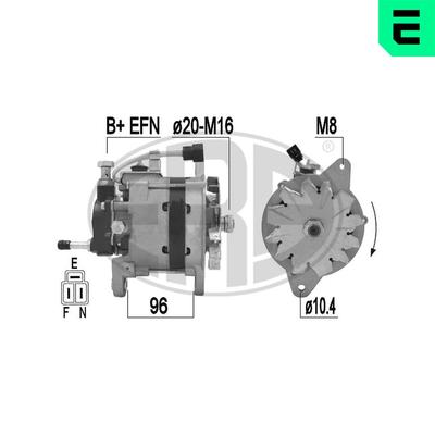 ERA Generator Gentor 210768a für TOYOTA