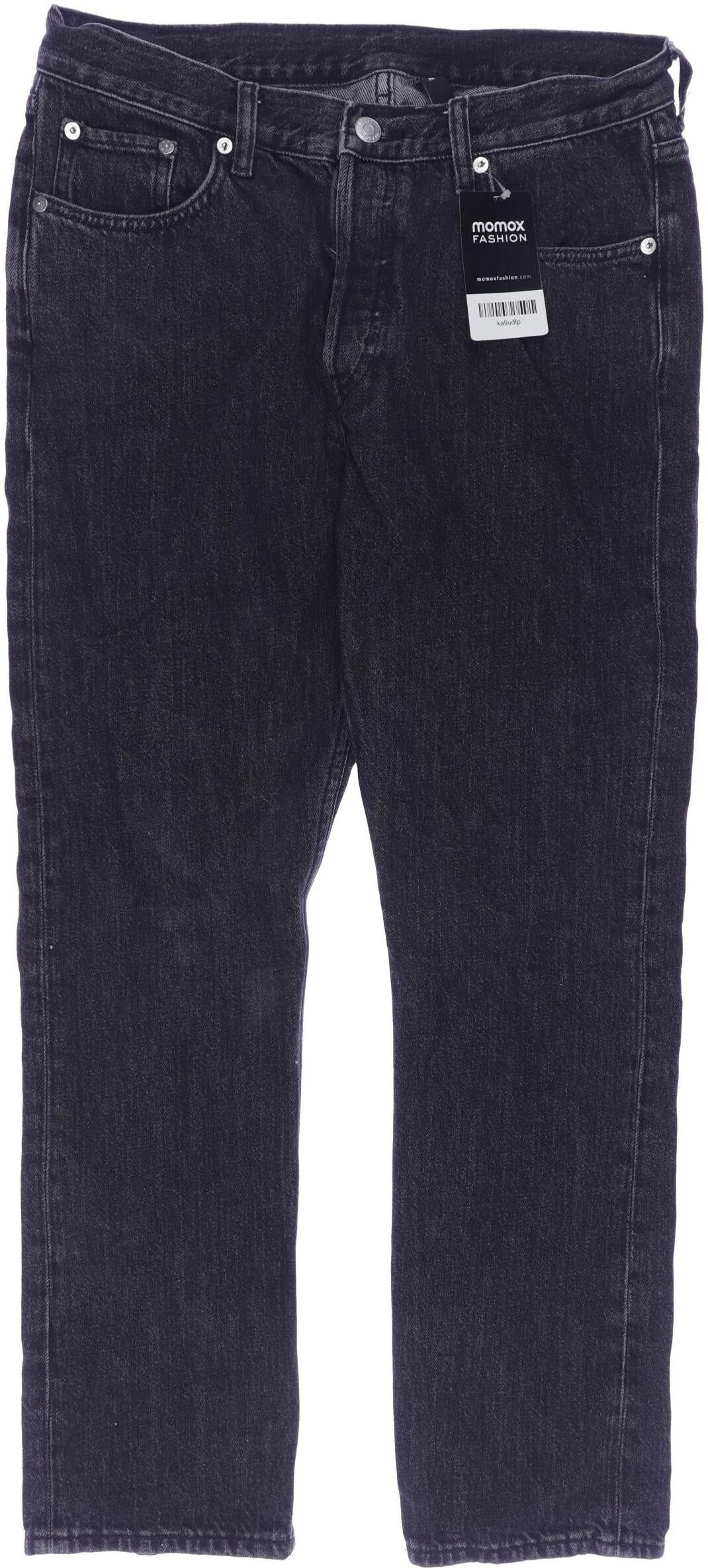 Weekday Damen Jeans, Schwarz, Gr. W28, Baumwolle - Second Hand