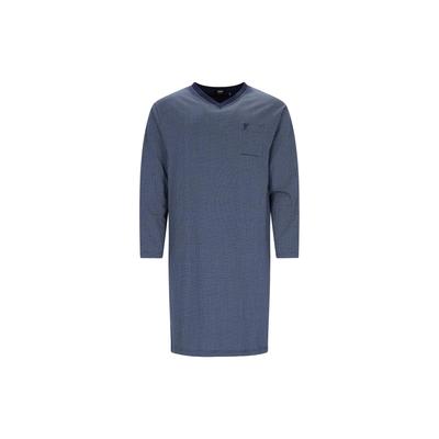 Hausanzug HAJO "Nachthemd", Herren, Gr. XL, blau, Obermaterial: 100% Baumwolle CO., Homewear-Sets Hausanzug