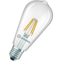 Ledvance E27 LED Kolbenlampe Filament Classic Edison klar 3,4W wie 40W 2700K warmweißes Licht