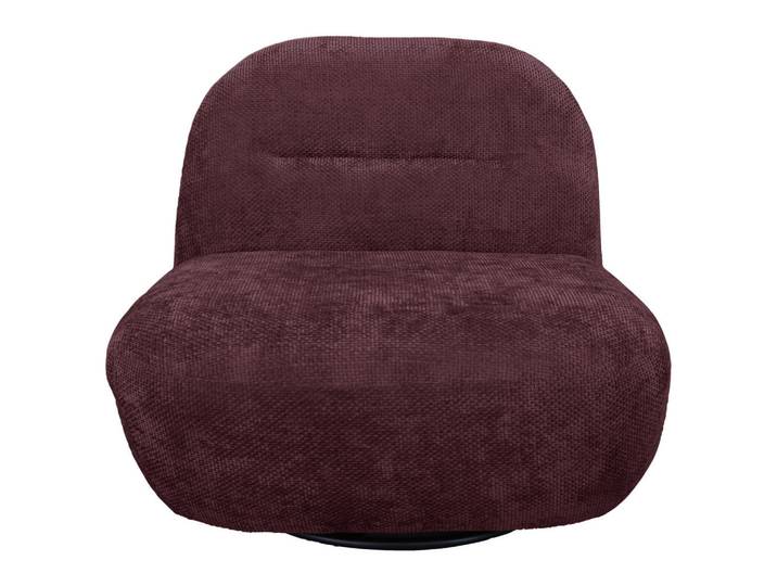 Livetastic Sessel Bunty, Bordeaux, Metall, 85x74x85 cm, Made in EU, Sitzfläche 360° drehbar, Wohnzimmer, Sessel, Sonstige Sessel