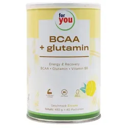 FOR YOU BCAA+glutamin Energy & Recovery Zitrone 480 g