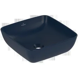 Villeroy & Boch Artis Aufsatzwaschbecken, quadrat, ohne Überlauf, 410x410mm, 417841R6, Farbe: Nightfall CeramicPlus
