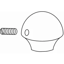KWC Umstellgriff DOMO mit Schraube, chromeline 530917