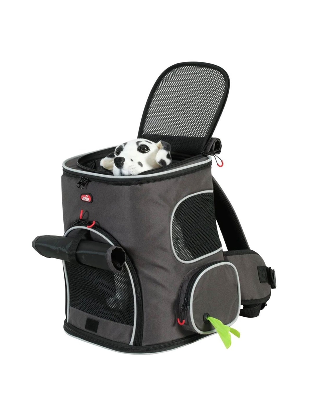 Zolux Nomad - Transport-Rucksack für Hunde und Katzen mit Laptopfach - 33×29×40 cm