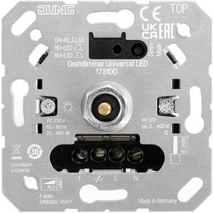Jung Dimmer 1731 DD Universal LED, Unterputz, für LED-, Halogen- und Glühlampen, Drehdimmer