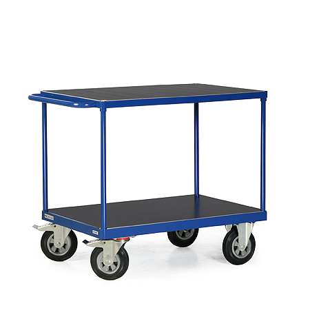 Bako Logistiksysteme Tischwagen F600 mit 2 Ladeflächen und Schiebegriff 500kg Tragkraft 850x500mm