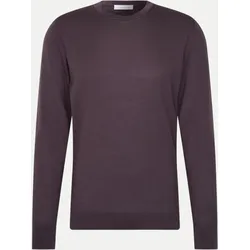 Strickpullover aus Merinowolle Violett XL
