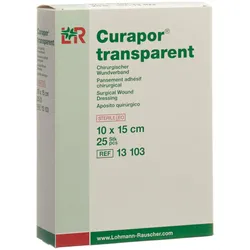 Curapor, Pflaster, Wundverband 10x15cm transparent (25x)