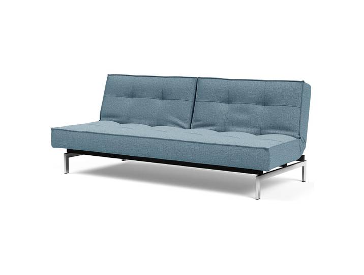 Schlafsofa Splitback V Blau/Hellblau Stoff Mixed Dance 210 x 79 x 89cm mit Schlaffunktion Modern