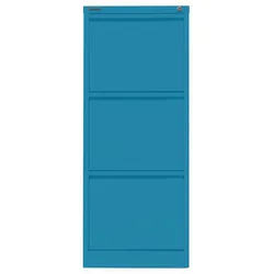 Hängeregistraturschrank | einbahnig | 3 HR-Schubladen - 686 azur