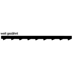 Haunstetter Laubsägeblatt Blitz L.13cm Nr.9 (GROB) weitgezahnt f.HO u.Ku.