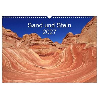 Sand und Stein 2027 (Wandkalender 2027 DIN A3 quer), CALVENDO Monatskalender