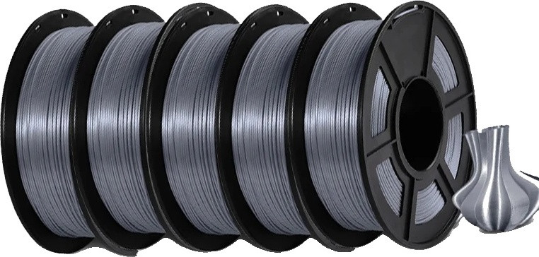 JAYO PLA+ Silk filament grijs, diameter 1,75 mm, 5,5 kg