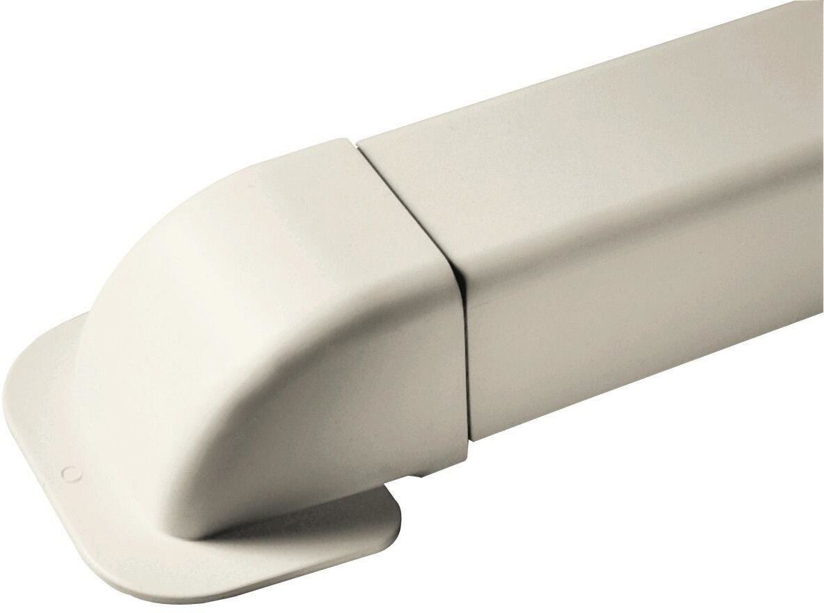 Tecnomat CURVA PASSAGGIO MURO PER CANALE CLIMA 80x60 mm