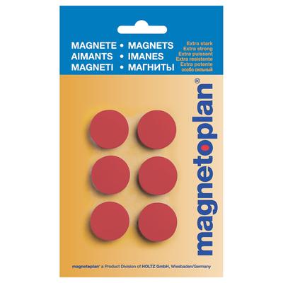 magnetoplan Discofix Hobby geblistert rot 25mm 6St
