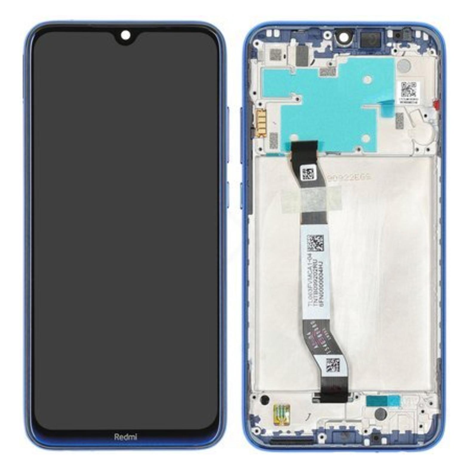 Faro + Touch+ Frame für Xiaomi Redmi Note 8 - neptune blue 5600030C3J00 (Display, Xiaomi Redmi Note 8, Xiaomi Redmi Note 8 2021) (5600030C3J00)