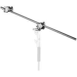 Walimex pro pro Galgen mit 2 Schraubklemmen, 100cm (100 cm, 10 kg), Lampenstativ, Silber