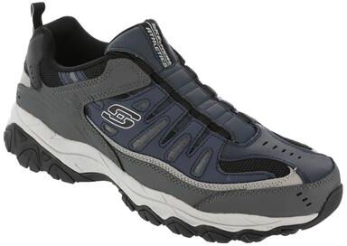 Skechers Sport After Burn M.Fit Slip On - Mens 7.5 Navy Slip On Medium
