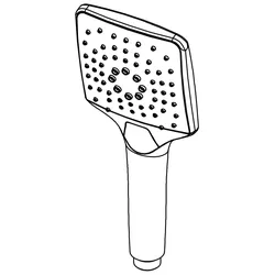 HSK Ersatzteile Handbrause, Chrom, E98520-39-41 E98520-39-41