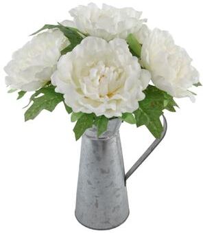 Flora Bunda "13"" Tall Peach Peony in Tin - ONE-SIZE"